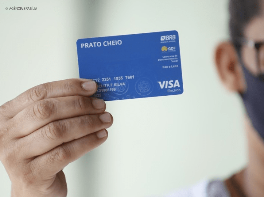 Beneficiários do Prato Cheio precisam retirar cartão nas agências do BRB
