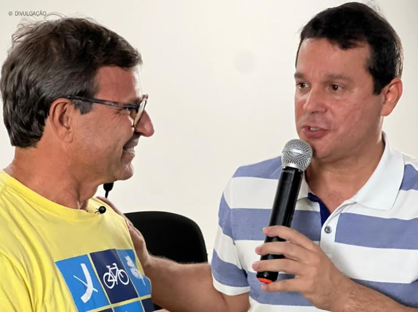 Reguffe assume, durante Convenção do Novo, que Paulo Roque é seu pré-candidato ao Senado.