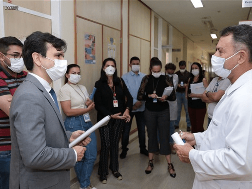 MPDFT vistoria serviços obstétricos do Hospital Regional de Santa Maria