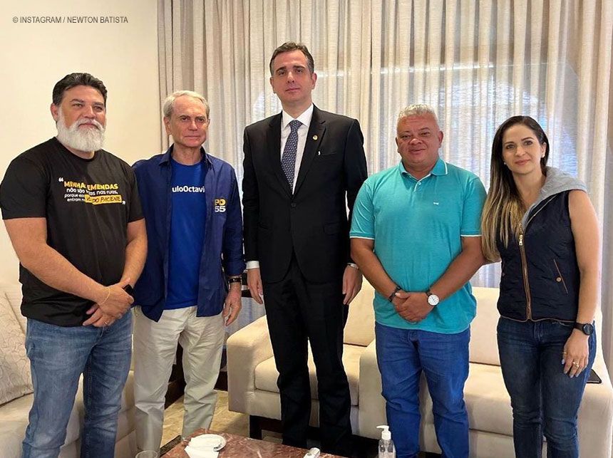 Jorge Vianna e Paulo Octávio se reúnem com presidente do Senado para pedir intervenção sobre suspensão do piso nacional da enfermagem pelo STF