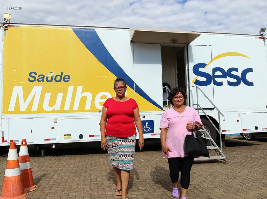 Carreta SESC da Saúde da Mulher oferece atendimentos no DF até dia 18/11