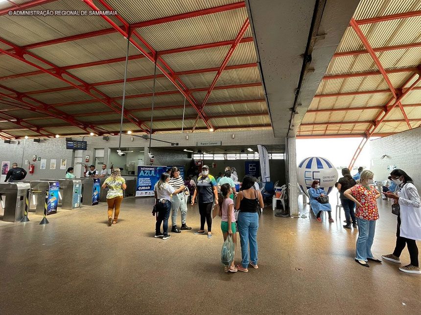 Estação do metrô em Samambaia recebe ação de cuidados com a saúde do homem