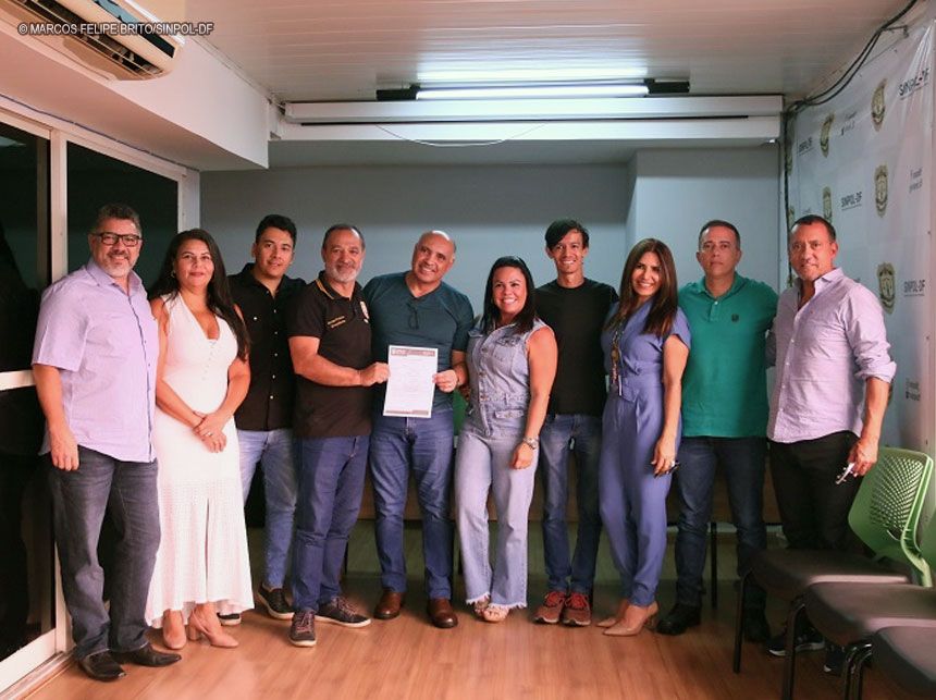 Sinpol-DF se reúne com Wellington Luiz, favorito à presidência da Câmara Legislativa