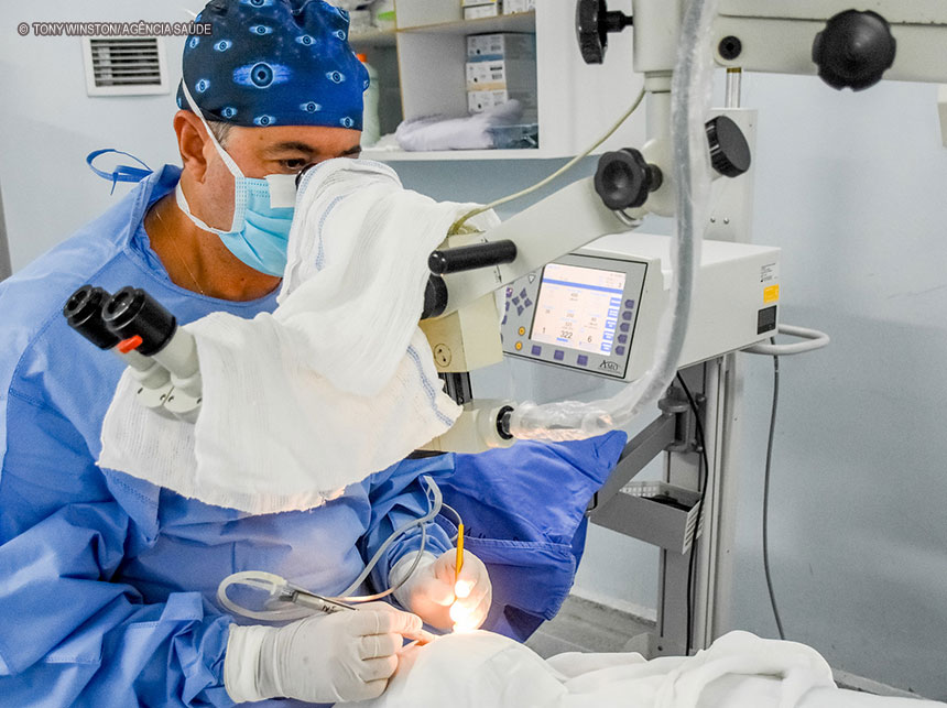 HRT inicia força-tarefa para zerar lista de espera por cirurgia de catarata