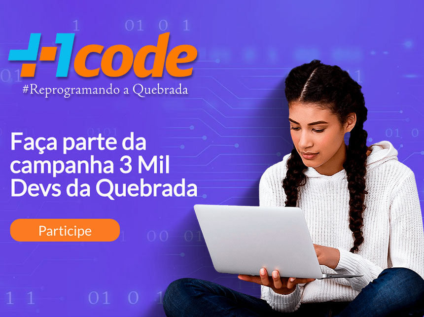 Escola de tecnologia abre inscrições para 3 mil jovens de baixa renda se especializarem em programação, de forma online e gratuita