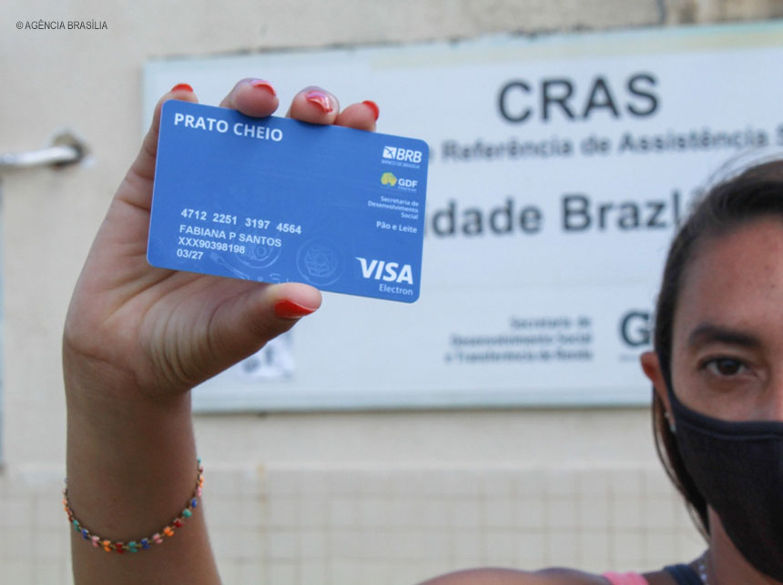 Mais de 4 mil famílias não retiraram Cartão Prato Cheio nas agências do BRB