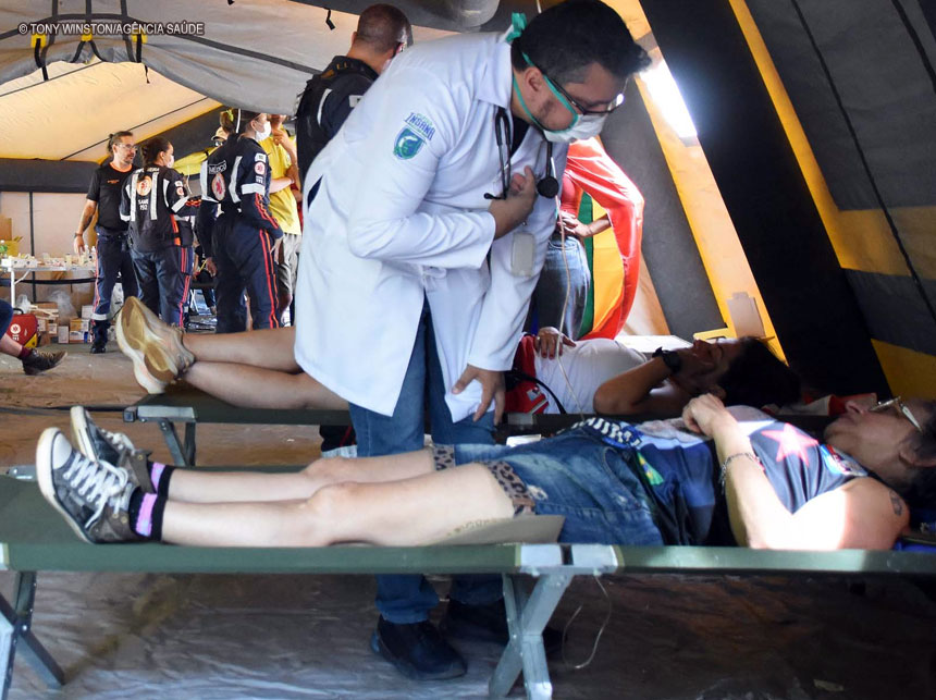 Saúde atende 267 pessoas na Esplanada dos Ministérios, no domingo (1º)