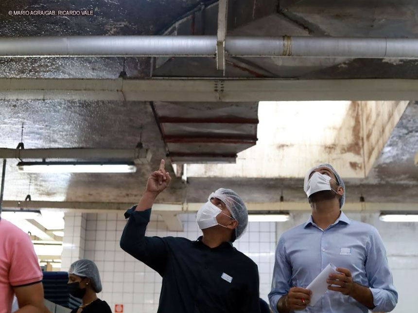 Distritais encontram situação “precária” na cozinha do Hospital de Base