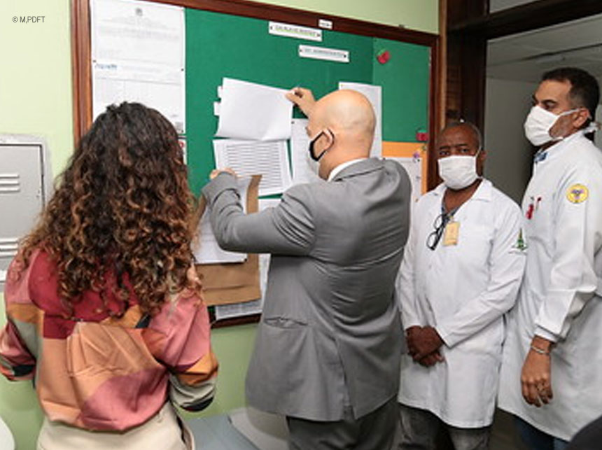MPDFT vistoria Hospital do Guará após denúncia de falta de médico