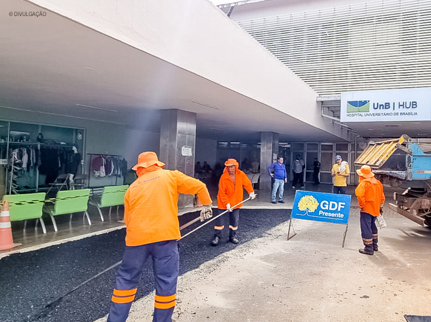 GDF Presente: vias de acesso à emergência do HUB ganham asfalto novo