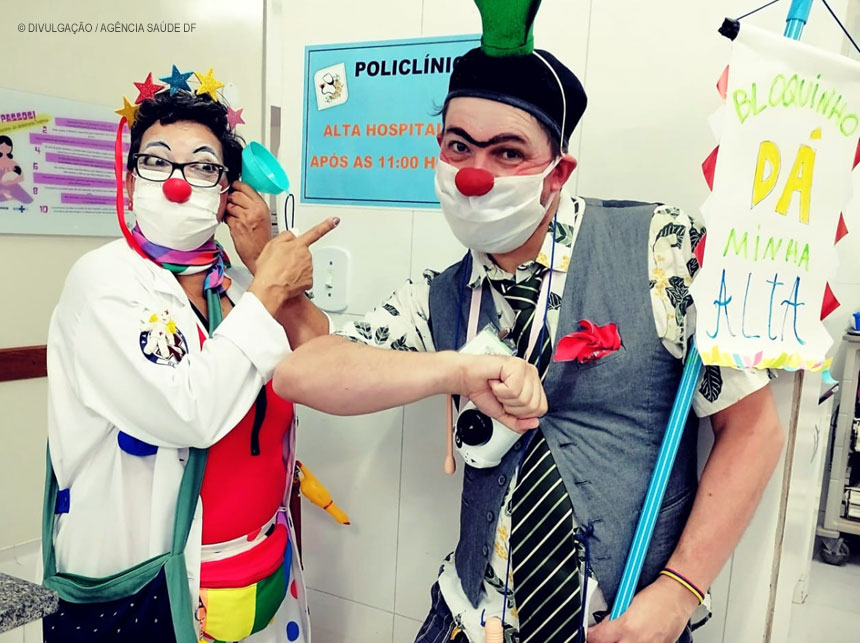 Voluntários levam alegria aos pacientes do HMIB