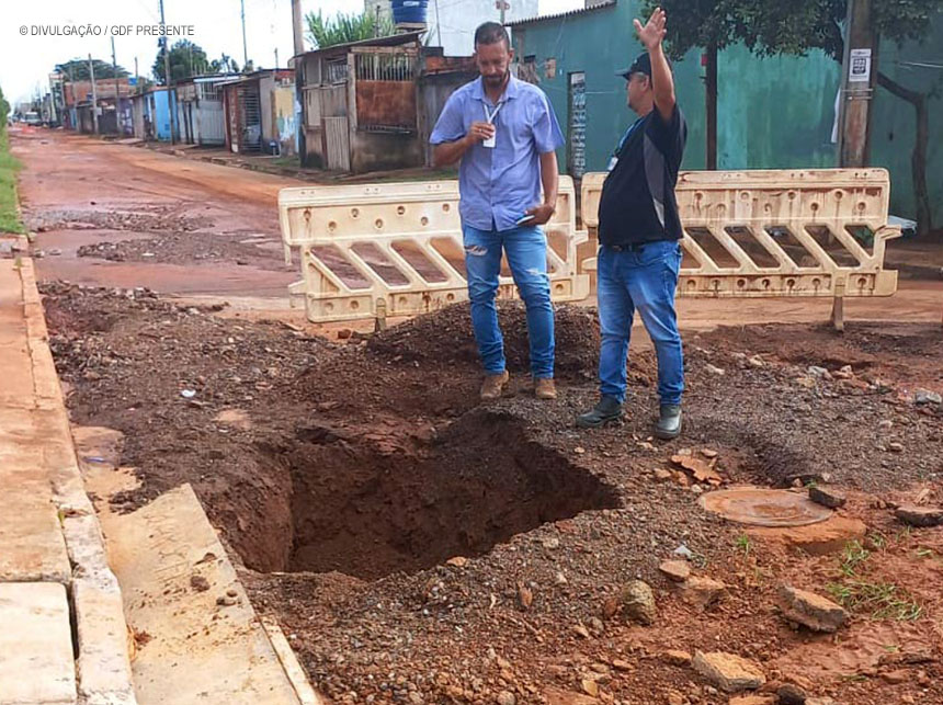 GDF se mobiliza para conter estragos da chuva na região oeste