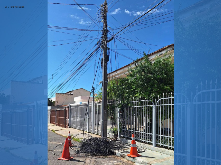 Empresas de telecomunicações impedem a retirada de cabos irregulares de postes no distrito federal