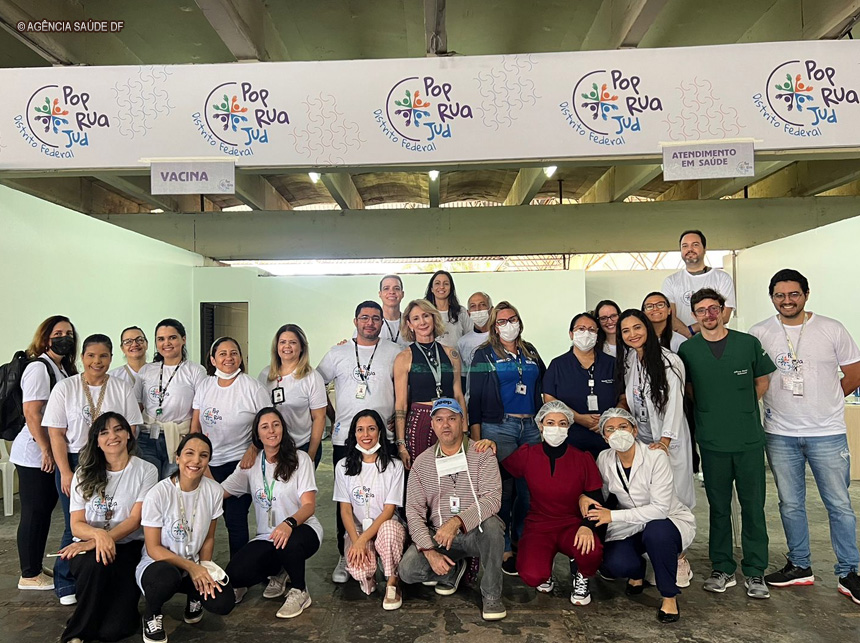 Saúde participa de mutirão do TJDFT para atender pessoas em situação de rua