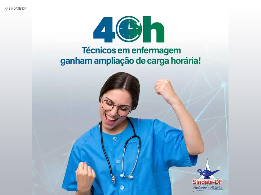 204 técnicos em enfermagem ganham ampliação de carga horária para 40h