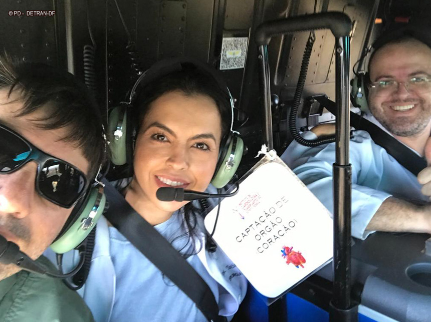 Operação transporta coração para paciente do DF