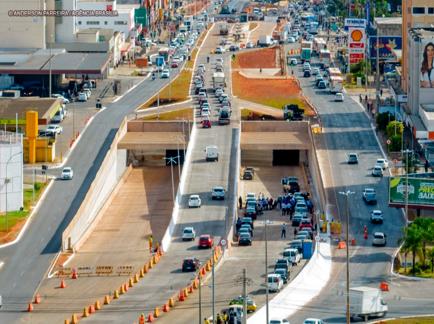 Boulevard e marginais do túnel de Taguatinga terão acesso a BRT e ônibus circulares