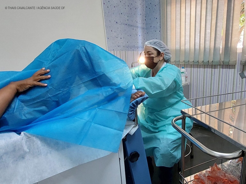 Mulheres de Santa Maria participam de ação para colocação de DIU