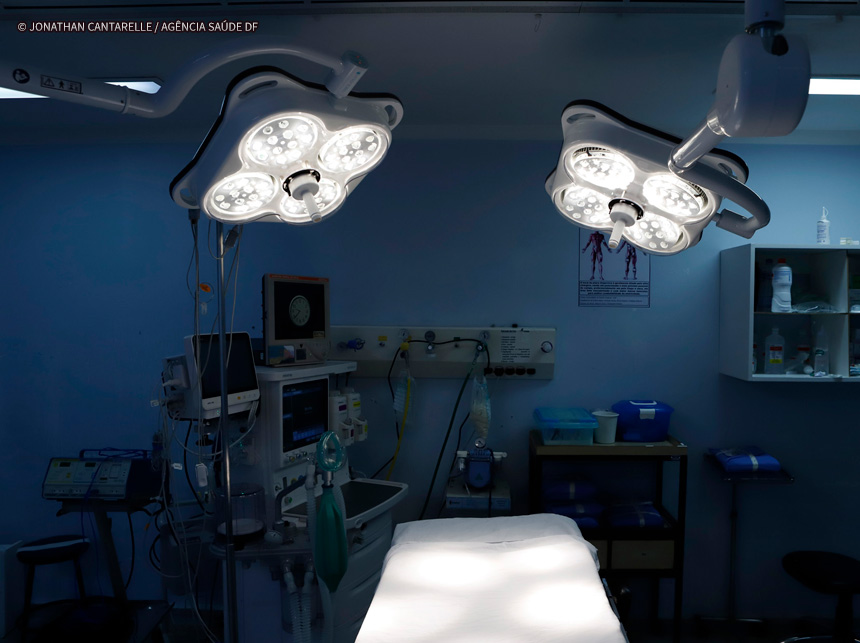Centros cirúrgicos do DF recebem aparelhos de iluminação mais modernos