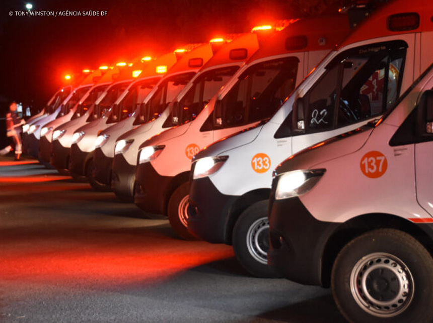 GDF abre vagas temporárias para condutores de ambulância e padioleiros