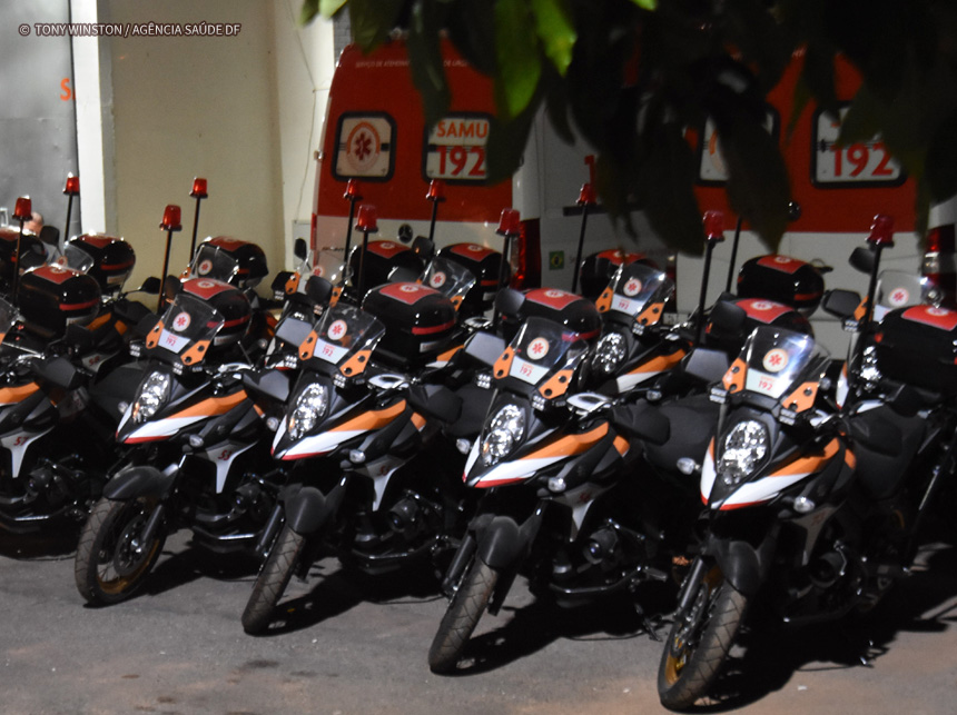 Novas 26 motos do SAMU modernizam atendimentos de primeiros-socorros