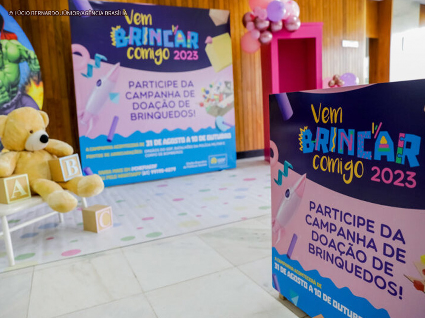 Campanha Vem Brincar Comigo receberá brinquedos em drive-thru nesta terça (3)