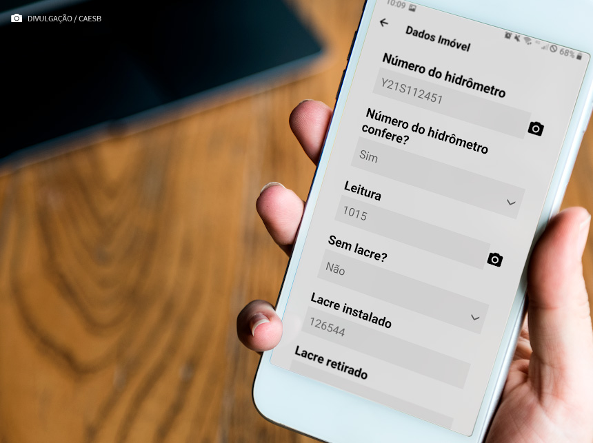 Consumidores da Caesb podem realizar a leitura de hidrômetros