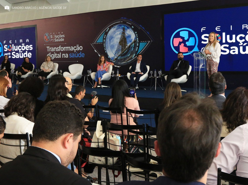 “Queremos que o DF seja laboratório de tecnologias”, sugere Celina Leão durante Feira de Soluções para a Saúde