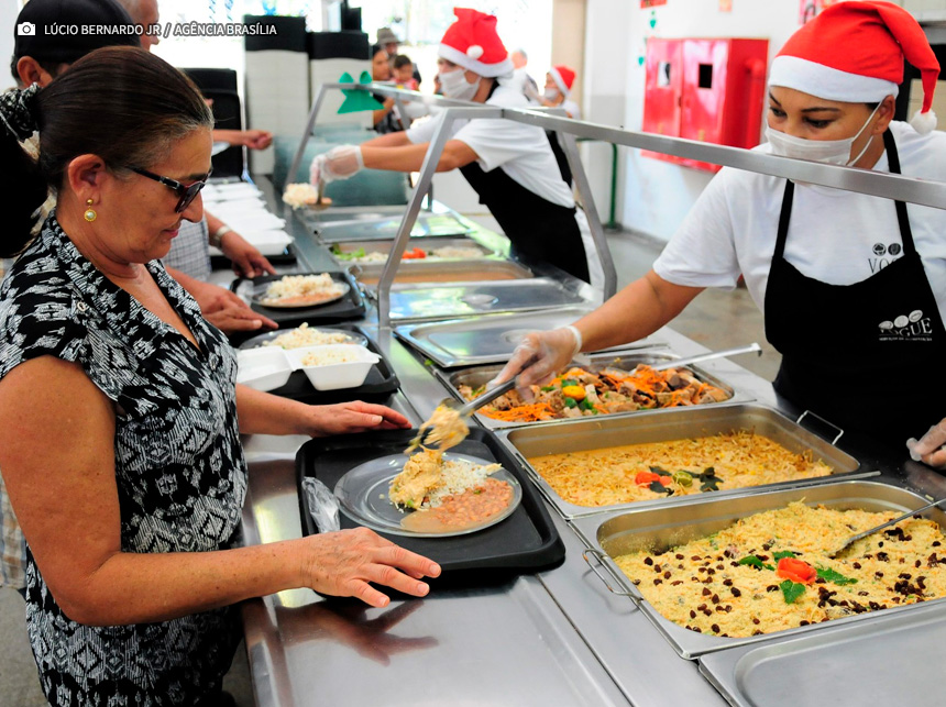 Nosso Natal: DF deve servir almoço especial a R$ 1 nos restaurantes comunitários