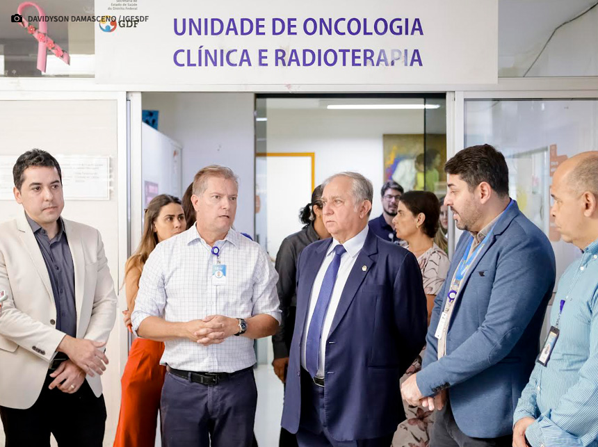 Izalci fortalece investimentos em tratamento oncológico durante visita ao HBDF