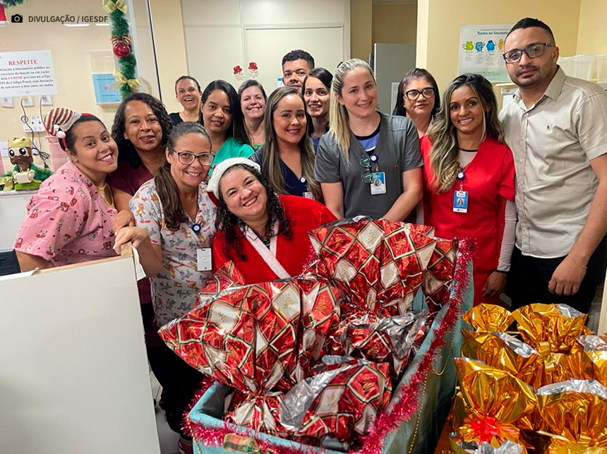 Ortopedia do HBDF mantém tradição e oferece ceia natalina aos pacientes