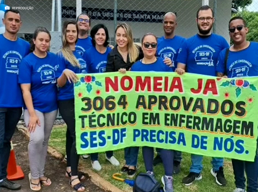 Sindate-DF e concursados inicia 2024 com pedido de nomeação de técnicos em Enfermagem