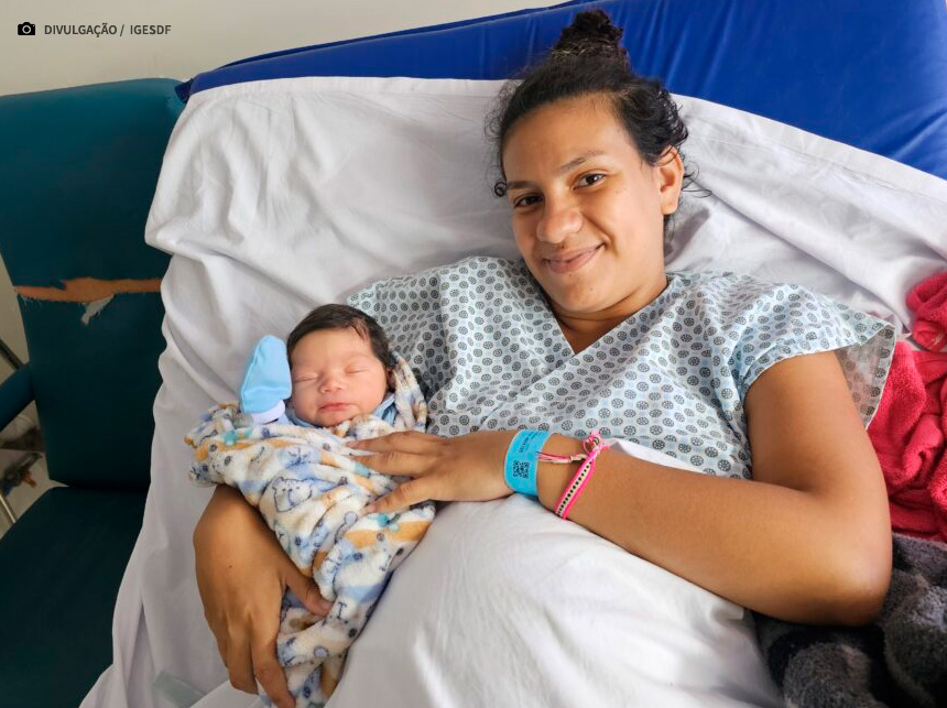 Dia de Havi e Ravi: Hospital de Santa Maria realizou o parto do primeiro de bebê de 2024 no DF