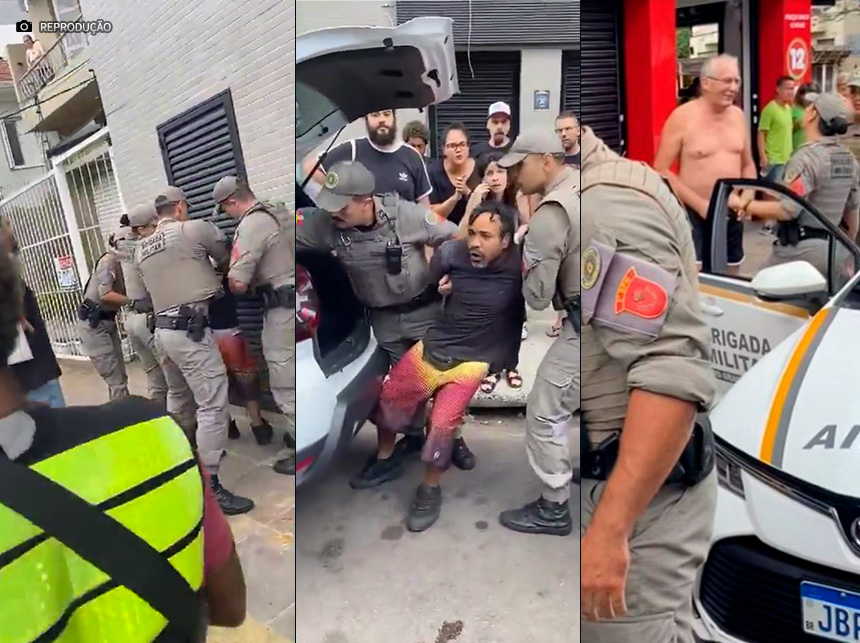 Polícia Militar de Porto Alegre conduz coercitivamente vítima de facada na ‘gaiola’ e conduz agressor na banco de passageiros