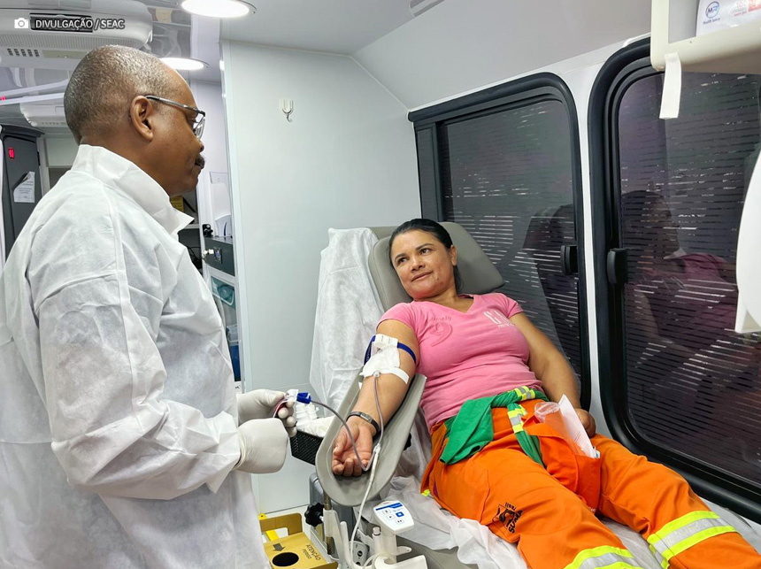 Projeto Gari Sangue Bom promove incentivo à doação no DF