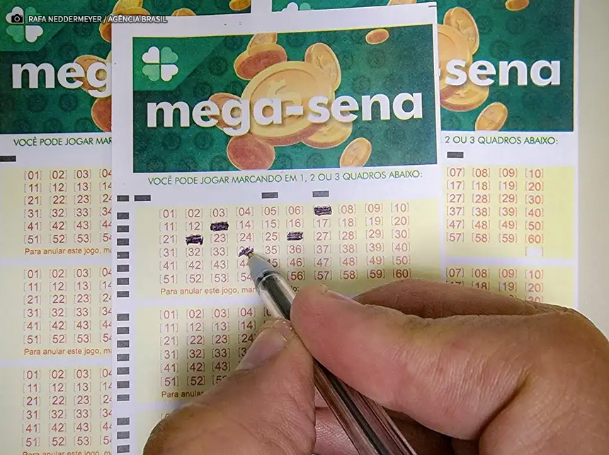 Mega-sena acumula e tem prêmio estimado em R$ 58 milhões