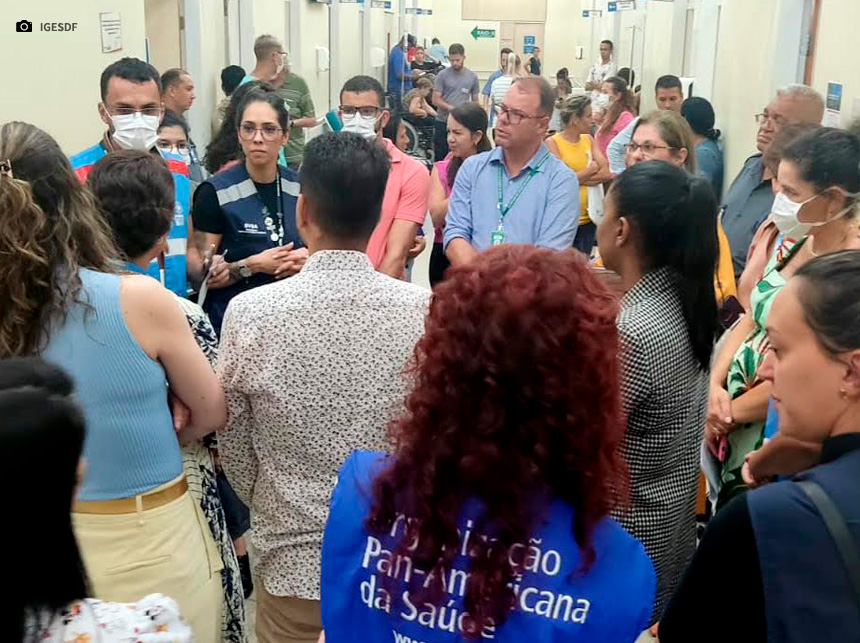 Dengue: Ministério da Saúde e OPAS realiza visita técnica no Hospital Regional de Santa Maria
