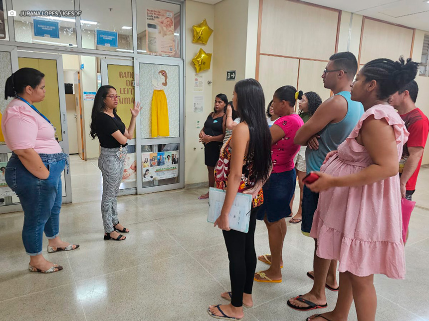 Acolhimento de Gestantes no Hospital Regional de Santa Maria esclarece dúvidas e faz visita guiada ao bloco materno-infantil