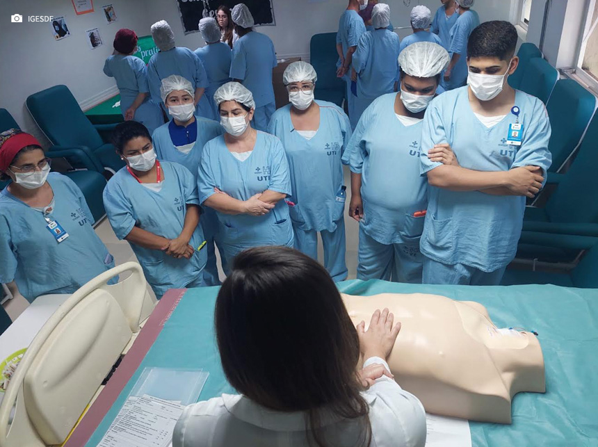 Capacitação nas UTIs do HBDF ajuda na redução de infecções