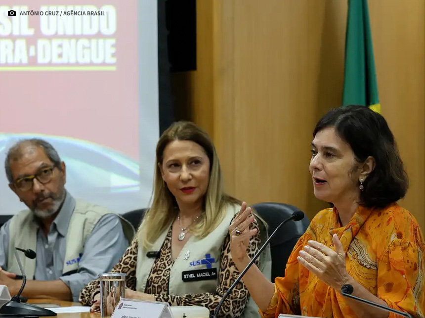 Juntas, dengue e gripe podem pressionar sistema de saúde, diz ministra