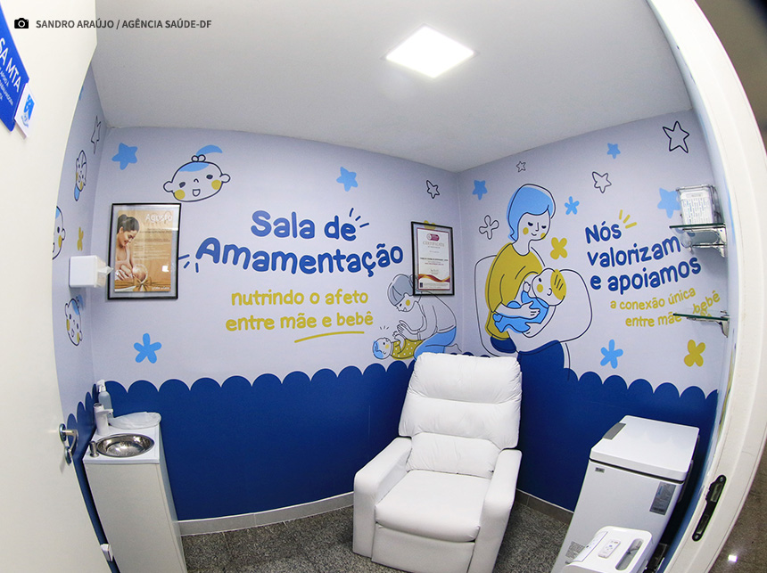 DF conta com 30 salas de apoio à amamentação com suporte para as mães