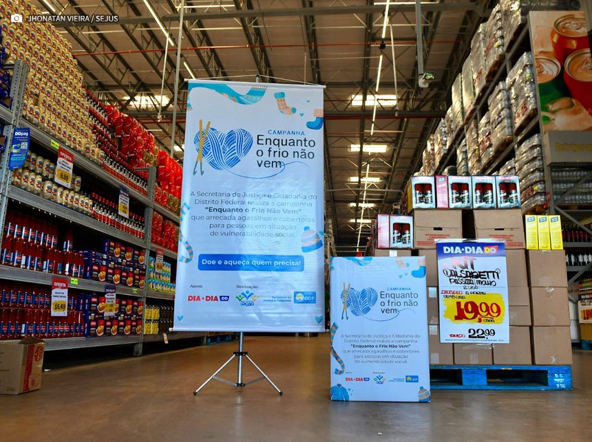 Campanha do GDF incentiva doação de agasalhos e cobertores