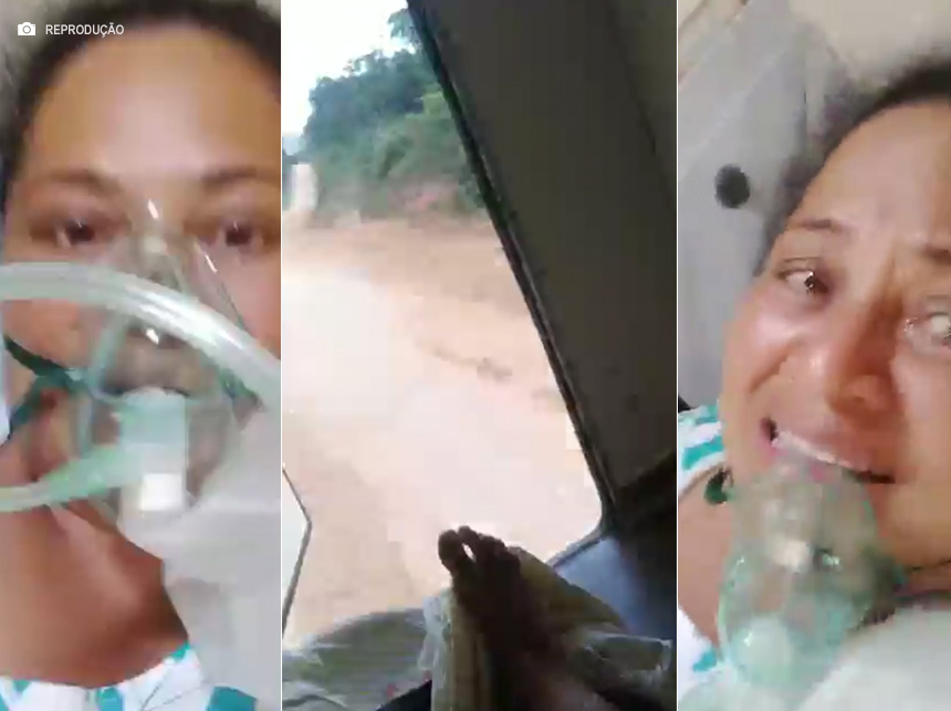 Paciente se desespera ao ser transportada por cerca de 80 quilômetros em ambulância com as portas abertas