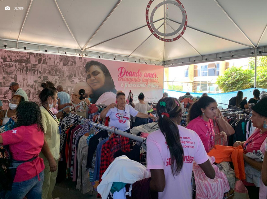 Rede Feminina de Combate ao Câncer faz bazar para o Dia das Mães
