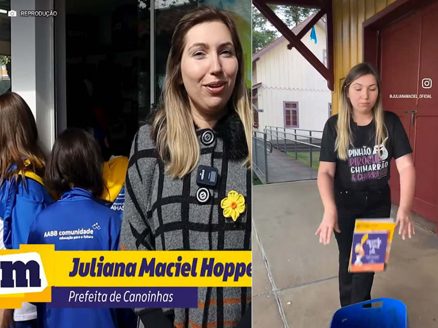 Prefeita lacradora de Canoinhas entra na mira do MPSC após jogar livros no lixo