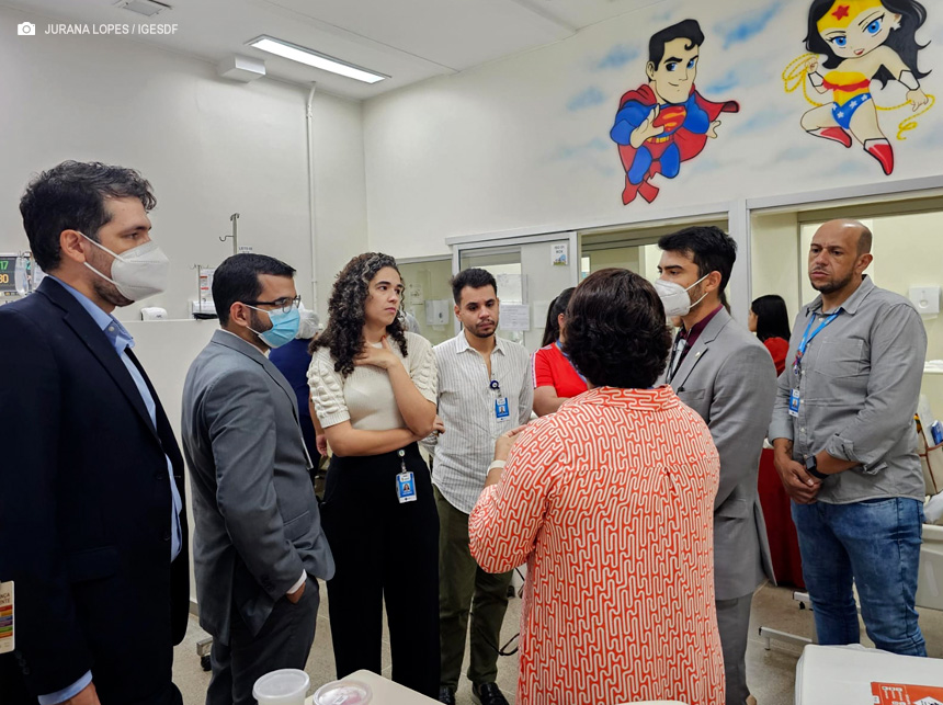 MPDFT confere cenário de sazonalidade durante visita técnica a pediatria do HRSM
