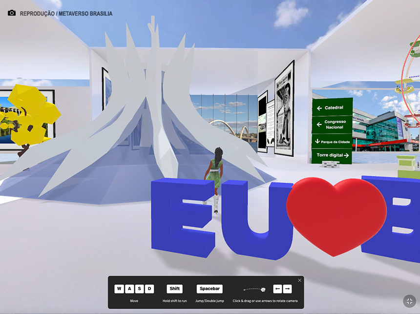 Estudantes da Faculdade Senac-DF criam a exposição Brasília no Metaverso