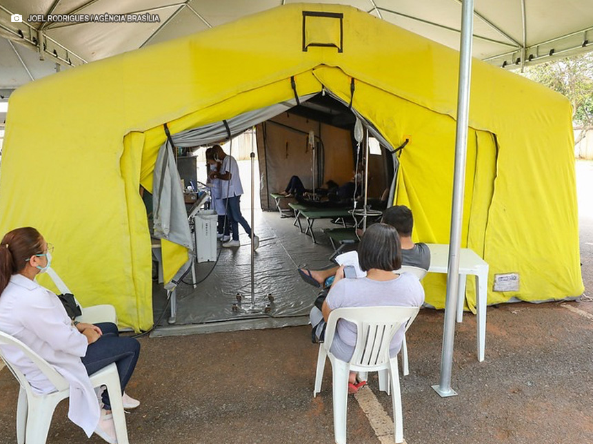 Taguatinga recebe tenda de acolhimento a pacientes com dengue nesta terça-feira (23)