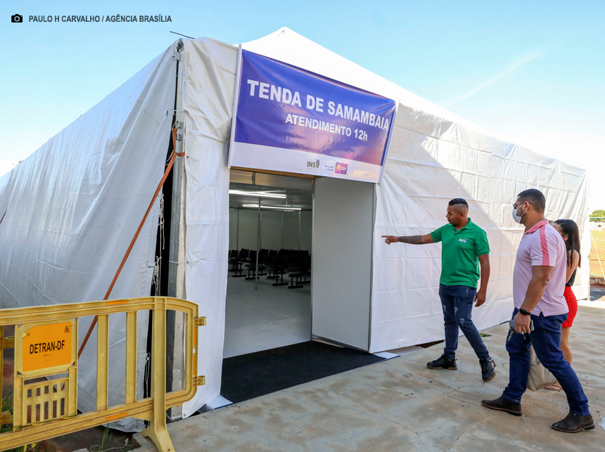 GDF inaugura tenda de acolhimento a pacientes com dengue em Samambaia