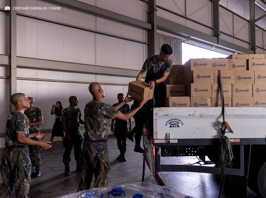 GDF envia água potável e reúne doações para o Rio Grande do Sul